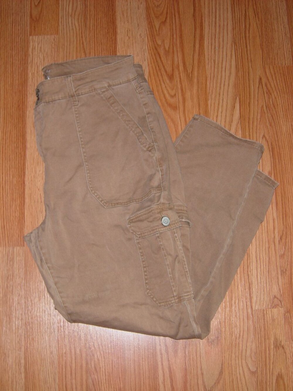 Terra & Sky Tan Cargo Pants 16W